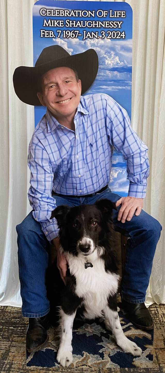 Mike and his dog, Ori